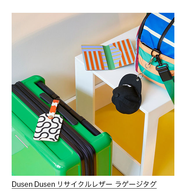 Dusen Dusen リサイクルレザー ラゲージタグ Arc