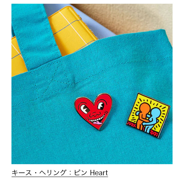 キース・ヘリング：ピン Heart