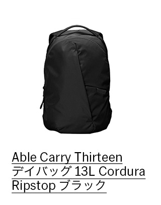 Able Carry Thirteen デイバッグ 13L Cordura Ripstop ブラック