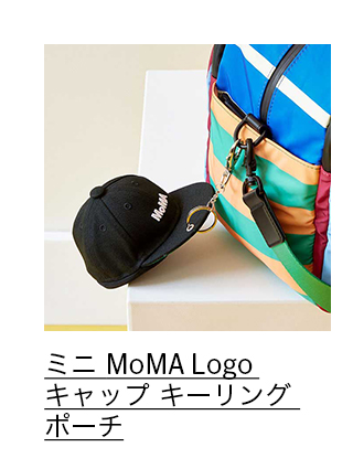 ミニ MoMA Logo キャップ キーリング ポーチ ブラック