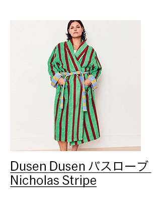 Dusen Dusen バスローブ M Nicholas Stripe