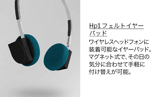 Hp1 フェルトイヤーパッド ターコイズブルー