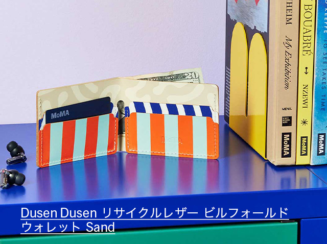 Dusen Dusen リサイクルレザー ビルフォールド ウォレット Sand