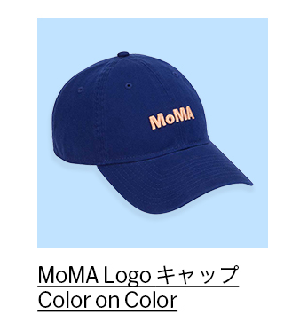 MoMA Logo キャップ Color on Color ロイヤルブルー／ピーチ