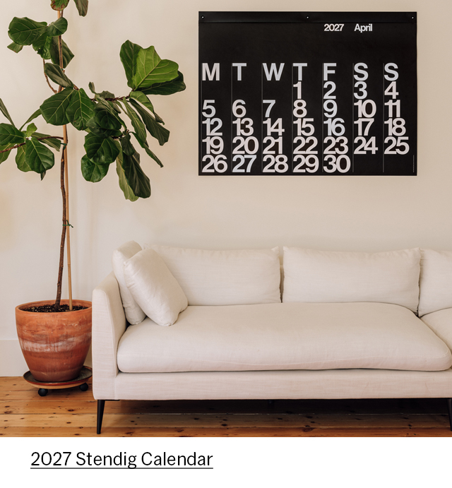 Stendig オーバーサイズ カレンダー 2027