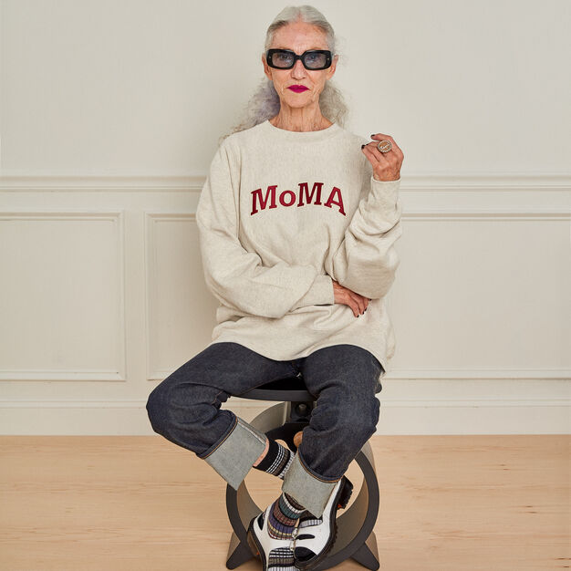 Champion スウェットシャツ MoMA Edition オートミール M