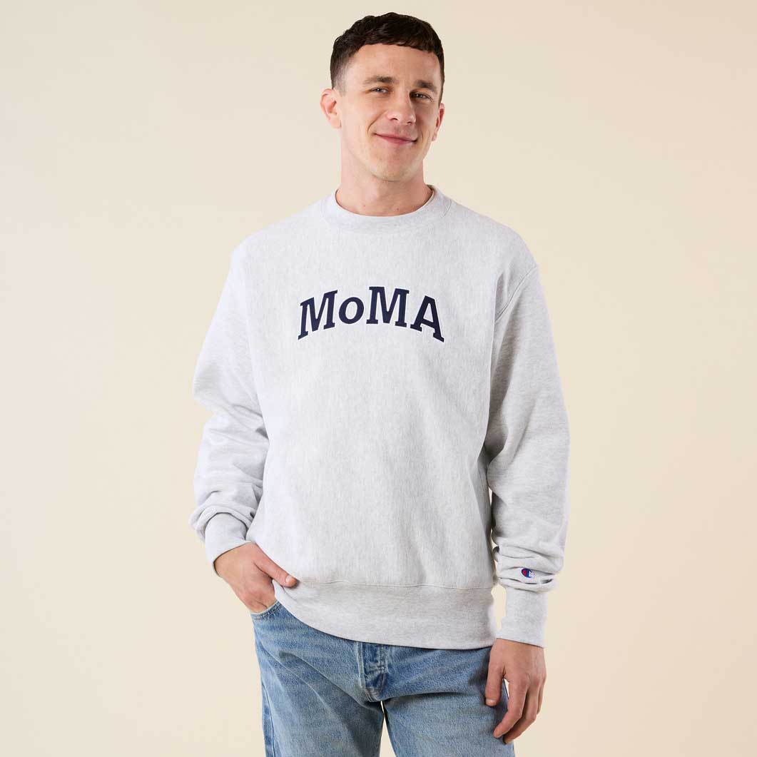 Champion �N���[�l�b�N�X�E�F�b�g�V���c MoMA Edition �V���o�[�O���[ L