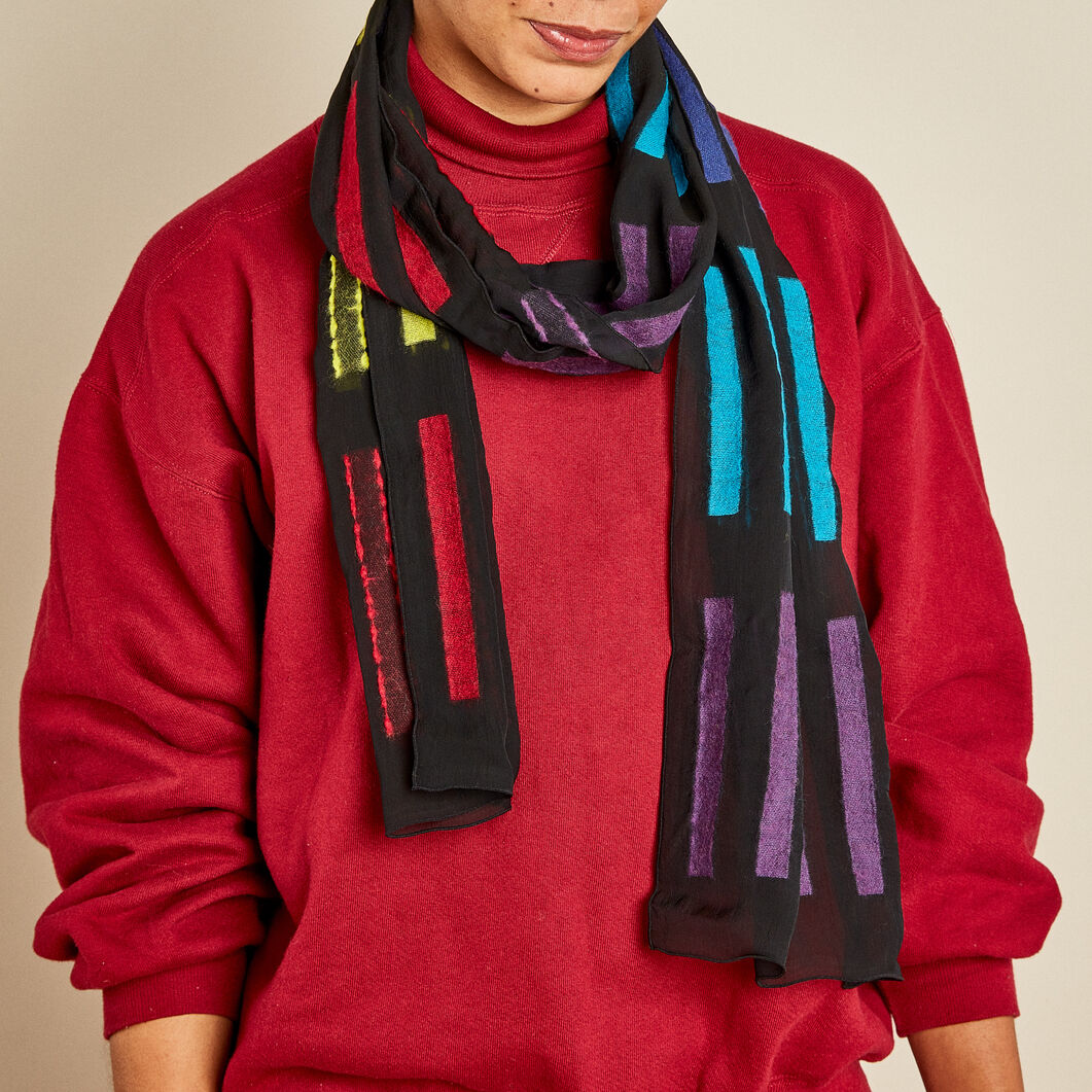 マルチ ストライプ スカーフ：ファッション