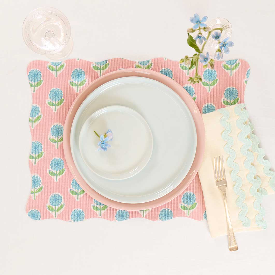 Meri Meri x Chilewich �v���[�X�}�b�g Periwinkle