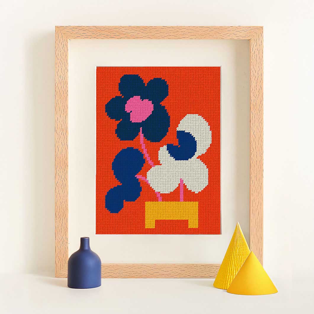 DIY �l�C�`���[ �j�[�h���|�C���g �L�b�g Mickebana Flower Trio