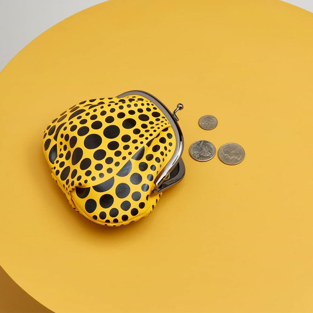 草間彌生：がま口 小 パンプキン イエロー 財布 長財布 kusama - 小物