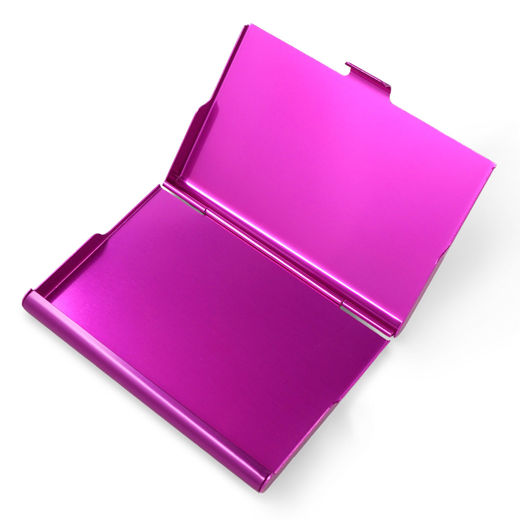 アルマイト カードケース ピンク