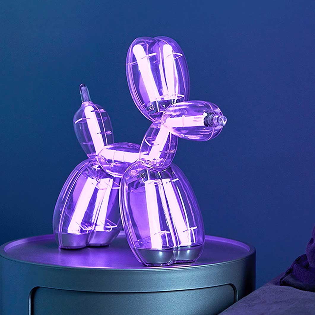 Jeff Koons Balloon Dog �|�[�^�u�� LED�����v