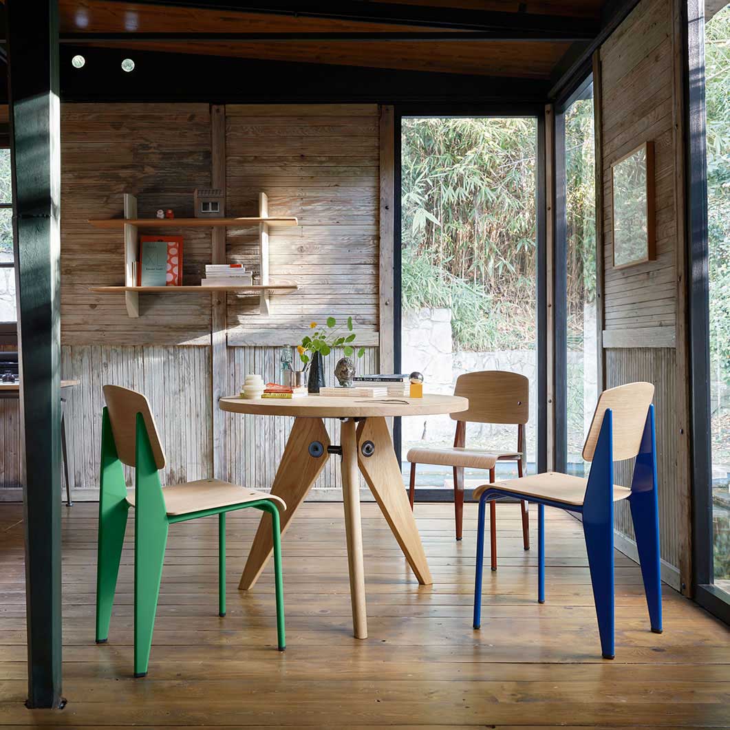 Vitra Prouve �X�^���_�[�h �`�F�A �i�`�������I�[�N x �u���[�}���N�[��