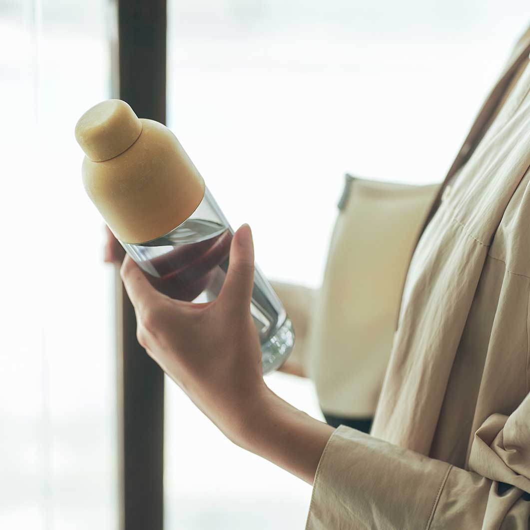 Water Bottle Mustard x Gray