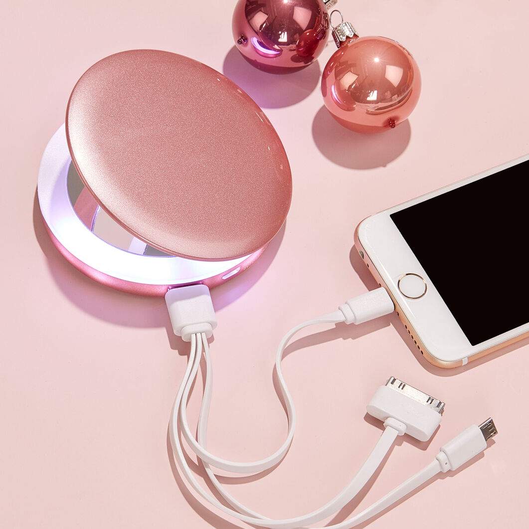 パールコンパクトミラー モバイルバッテリー ローズ ローズ ファッション パールコンパクトミラー モバイルバッテリー ローズ ローズ ファッション