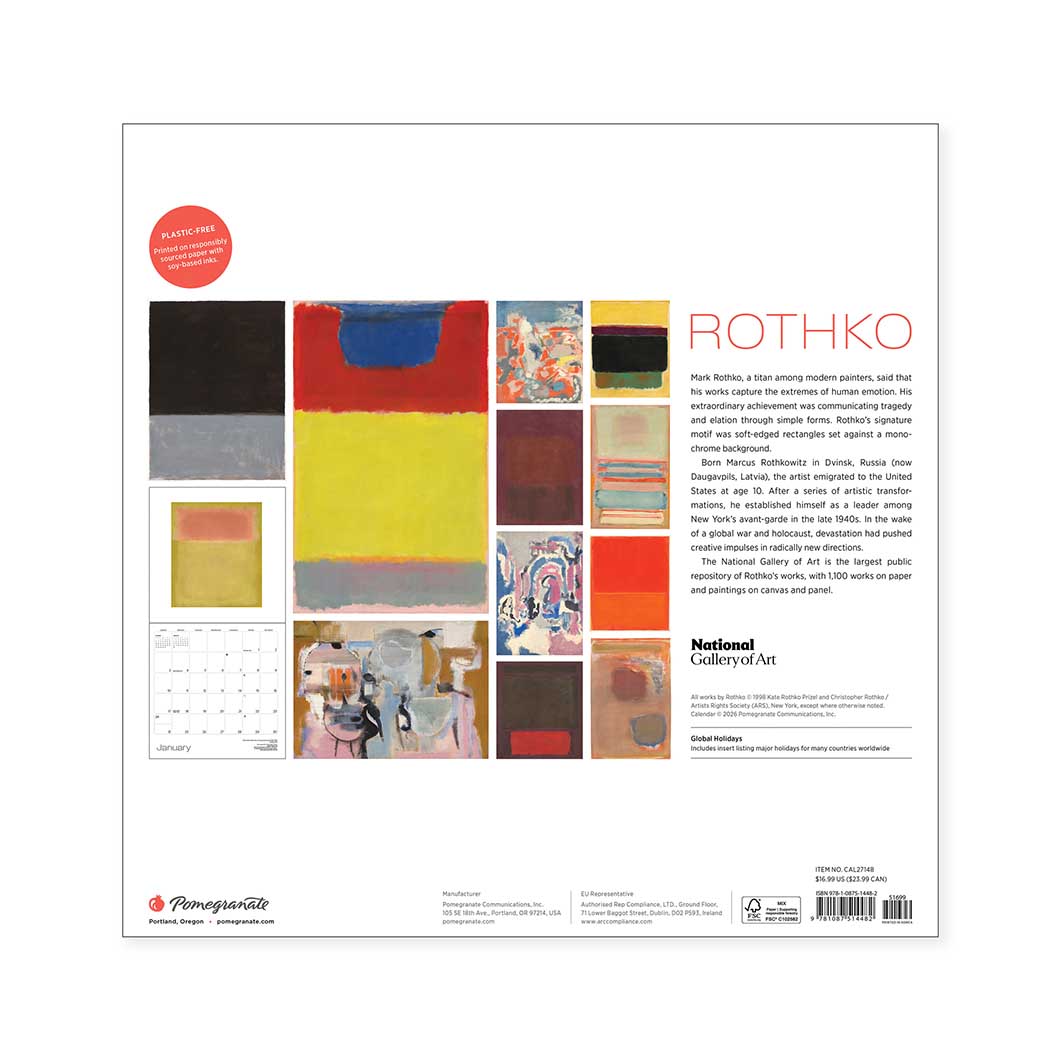 Mark Rothko �E�H�[�� �J�����_�[ 2027