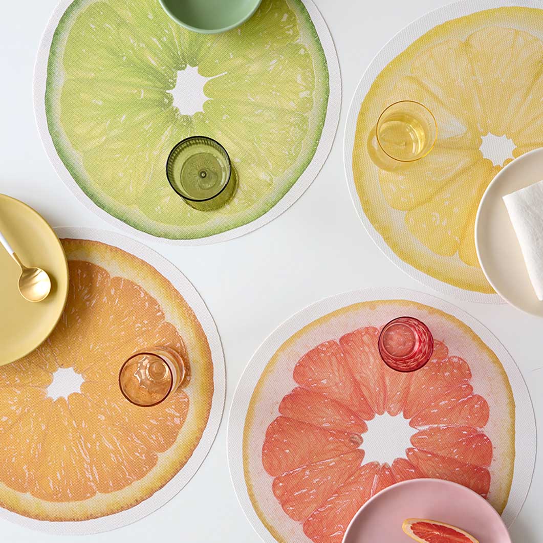 Chilewich Citrus �v���[�X�}�b�g �I�����W