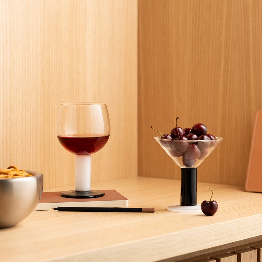 Bodum Chunky �}�e�B�[�j�O���X �u���b�N�^�z���C�g 2�Z�b�g