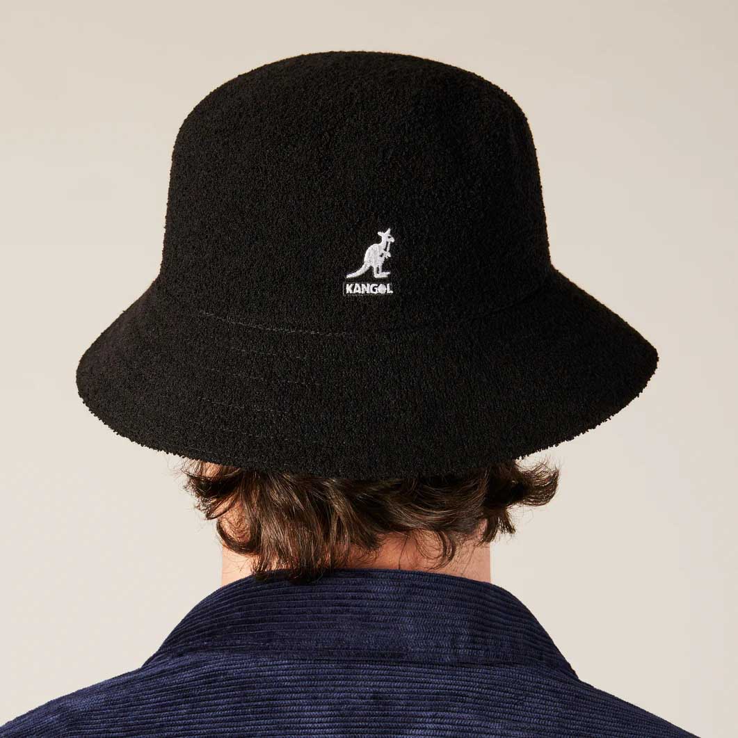 MoMA Kangol バケットハット ブラック L(L)：ファッション