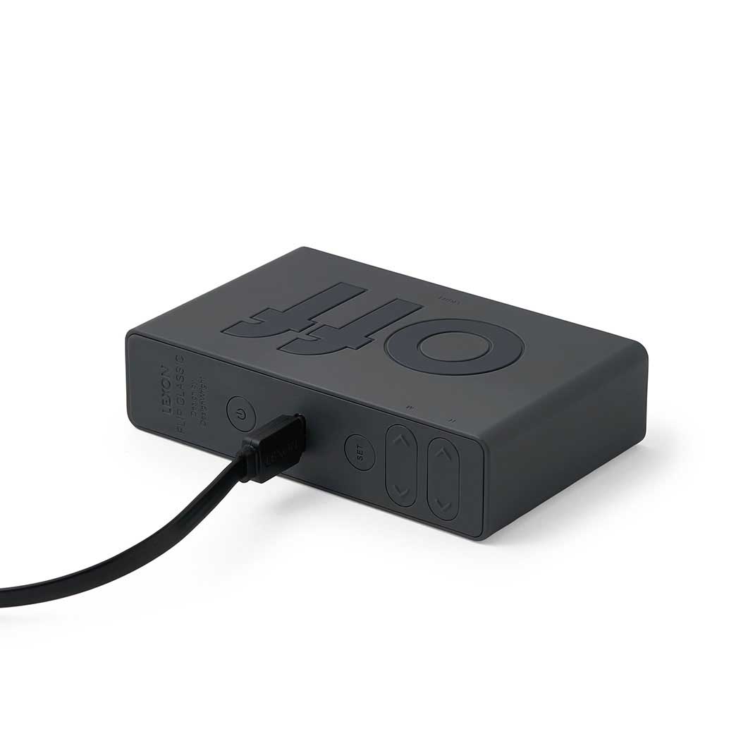 Lexon Flip Classic LCD�A���[���N���b�N �_�[�N�O���C