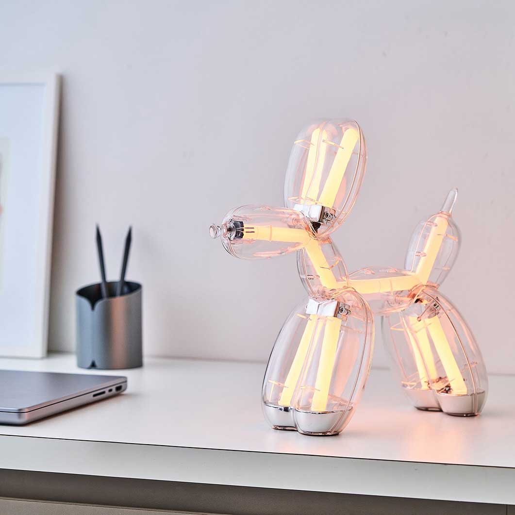 Jeff Koons Balloon Dog �|�[�^�u�� LED�����v