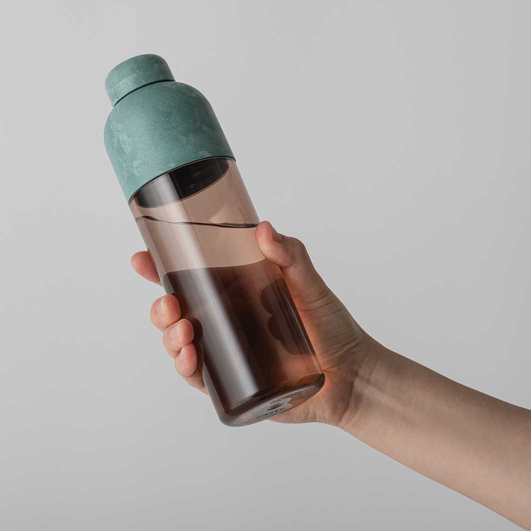 Water Bottle Green x Coral