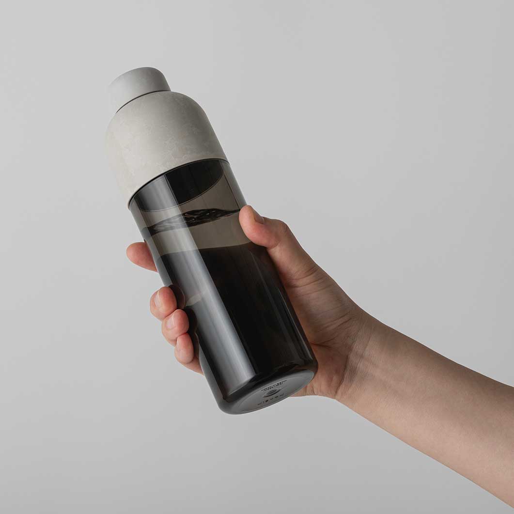 Water Bottle Gray x Darkmoss