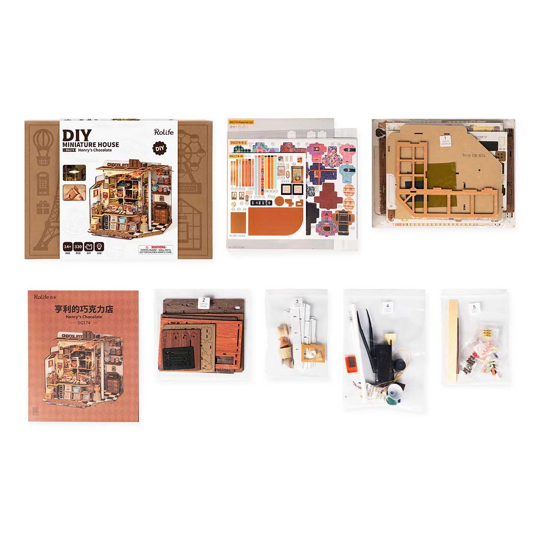 Rolife �~�j�`���A�n�E�X DIY�L�b�g �`���R���[�g�V���b�v