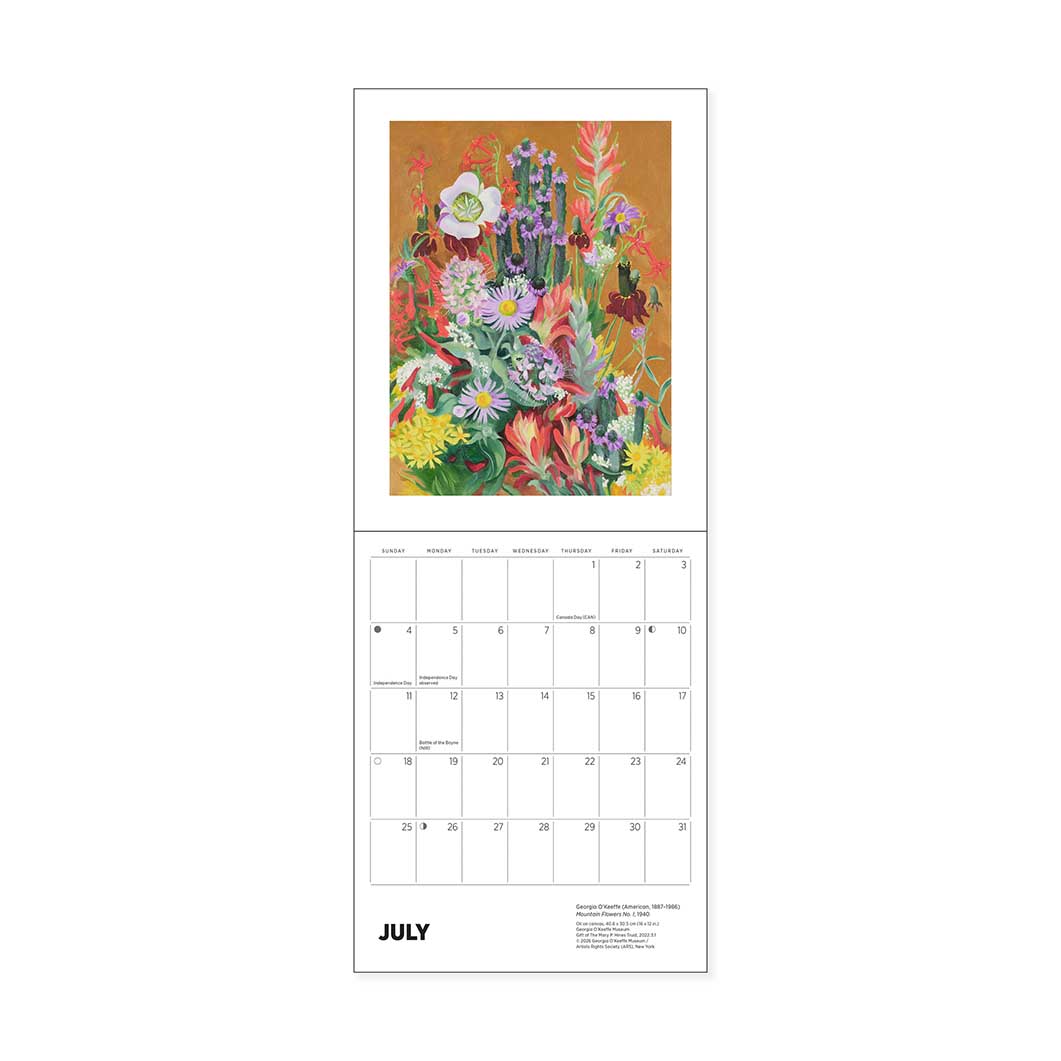 Georgia O'Keeffe �~�j �J�����_�[ 2027
