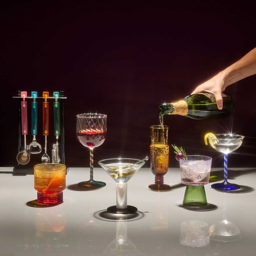 Bodum Chunky �}�e�B�[�j�O���X �u���b�N�^�z���C�g 2�Z�b�g