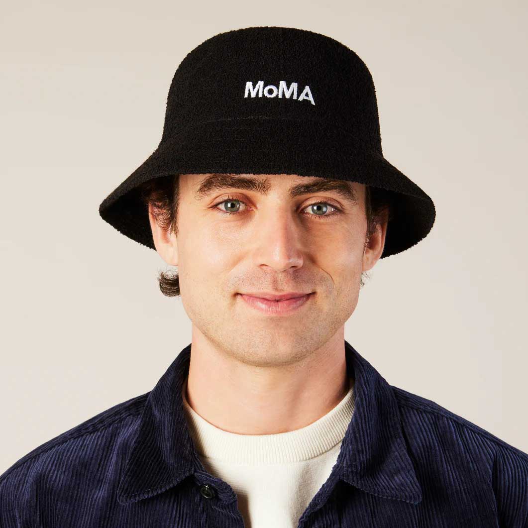 MoMA Kangol バケットハット ブラック L(L)：ファッション