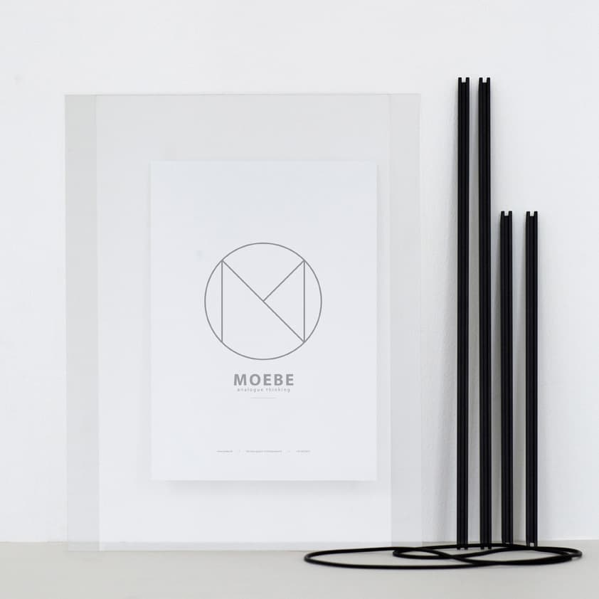 Moebe フレーム A3 ブラック(A3 ブラック)：ポスター & アーティスト