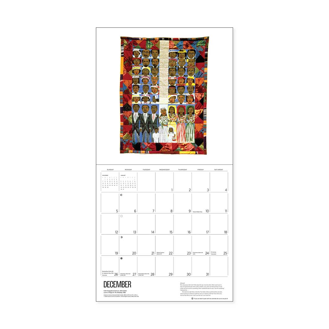 Faith Ringgold �E�H�[�� �J�����_�[ 2027