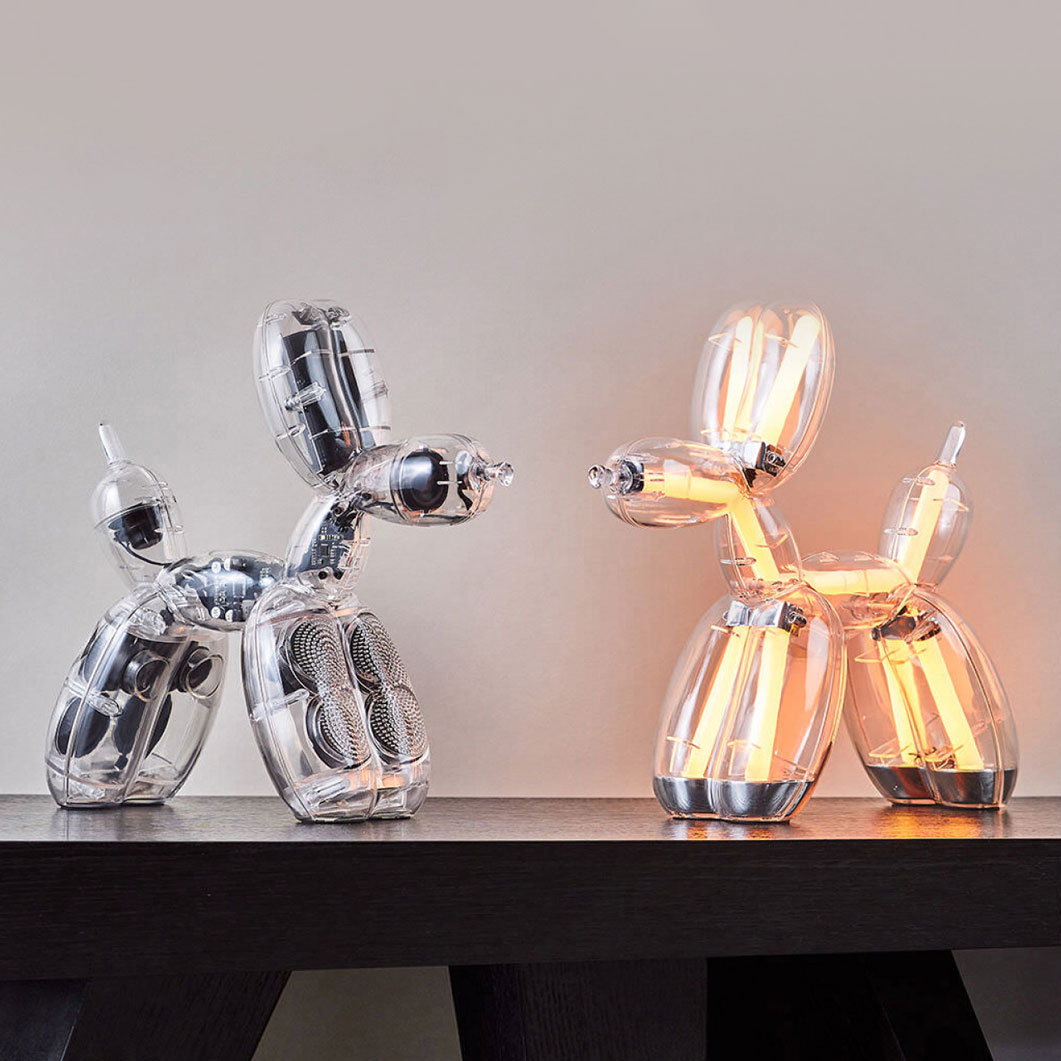 Jeff Koons Balloon Dog �|�[�^�u�� LED�����v