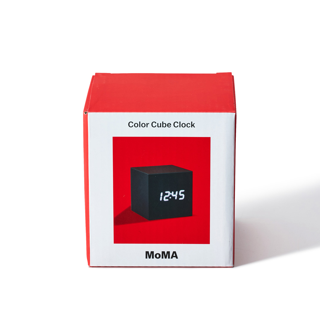 Moma カラーキューブクロック ブラック ブラック ホーム Moma カラーキューブクロック ブラック ブラック ホーム