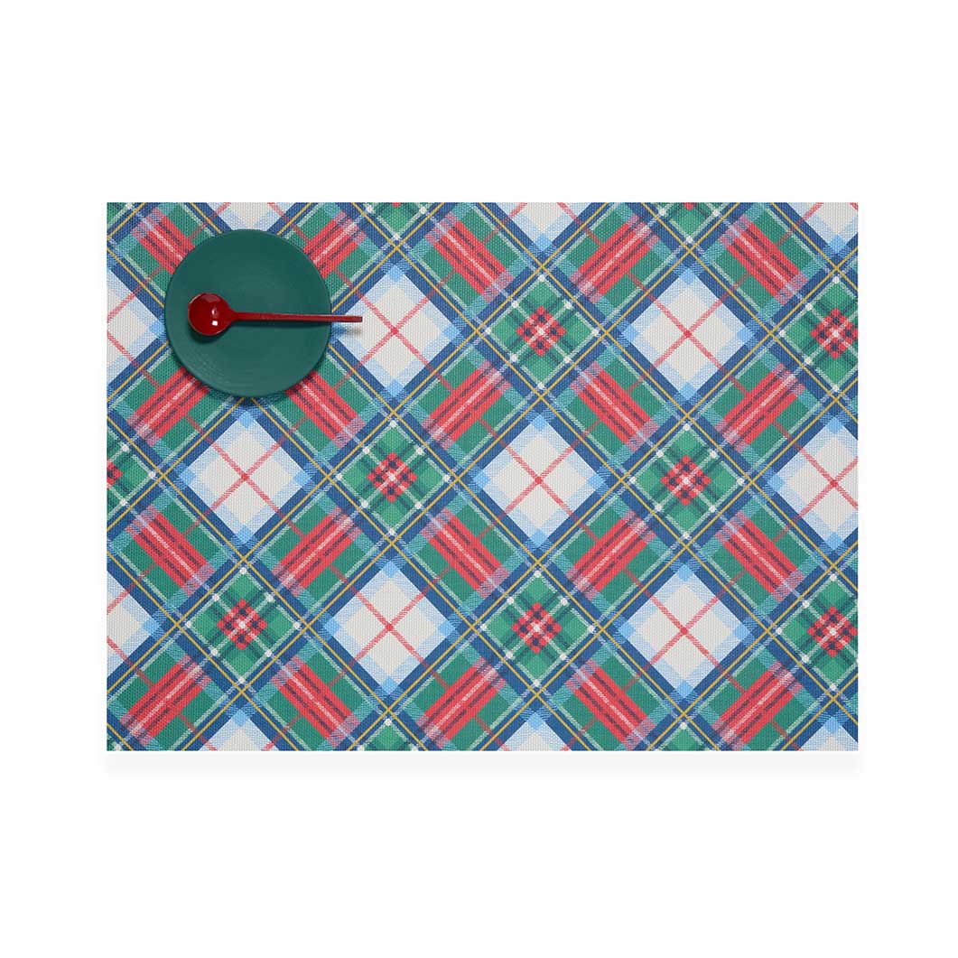Meri Meri x Chilewich �v���[�X�}�b�g Tartan Rectangle
