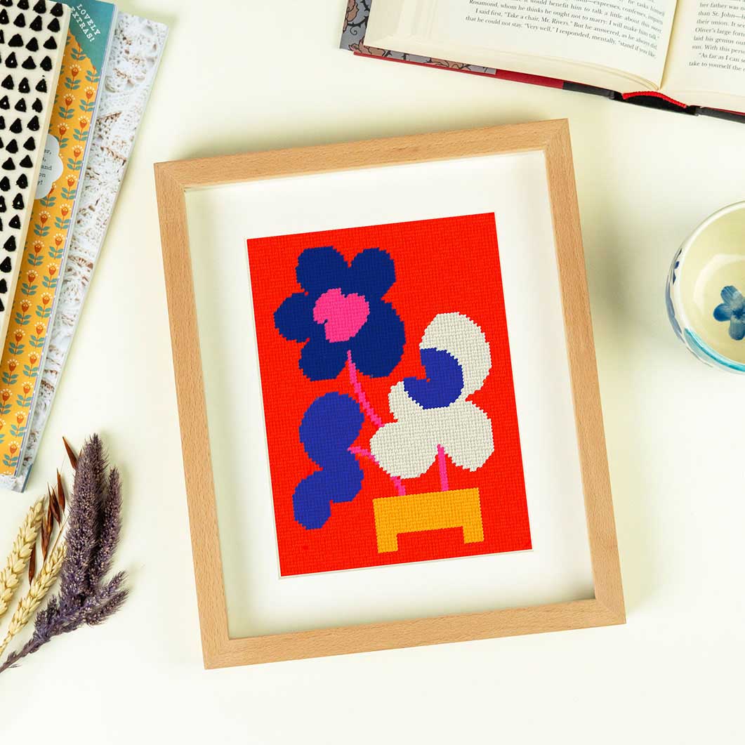 DIY �l�C�`���[ �j�[�h���|�C���g �L�b�g Mickebana Flower Trio