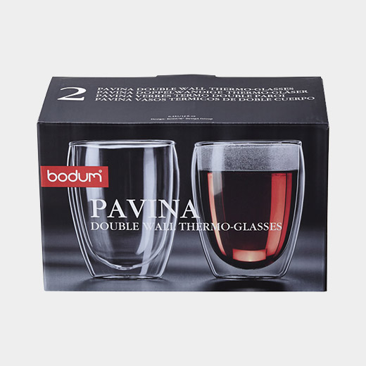 bodum ボダム ダブルウォールグラス 350ml×4個