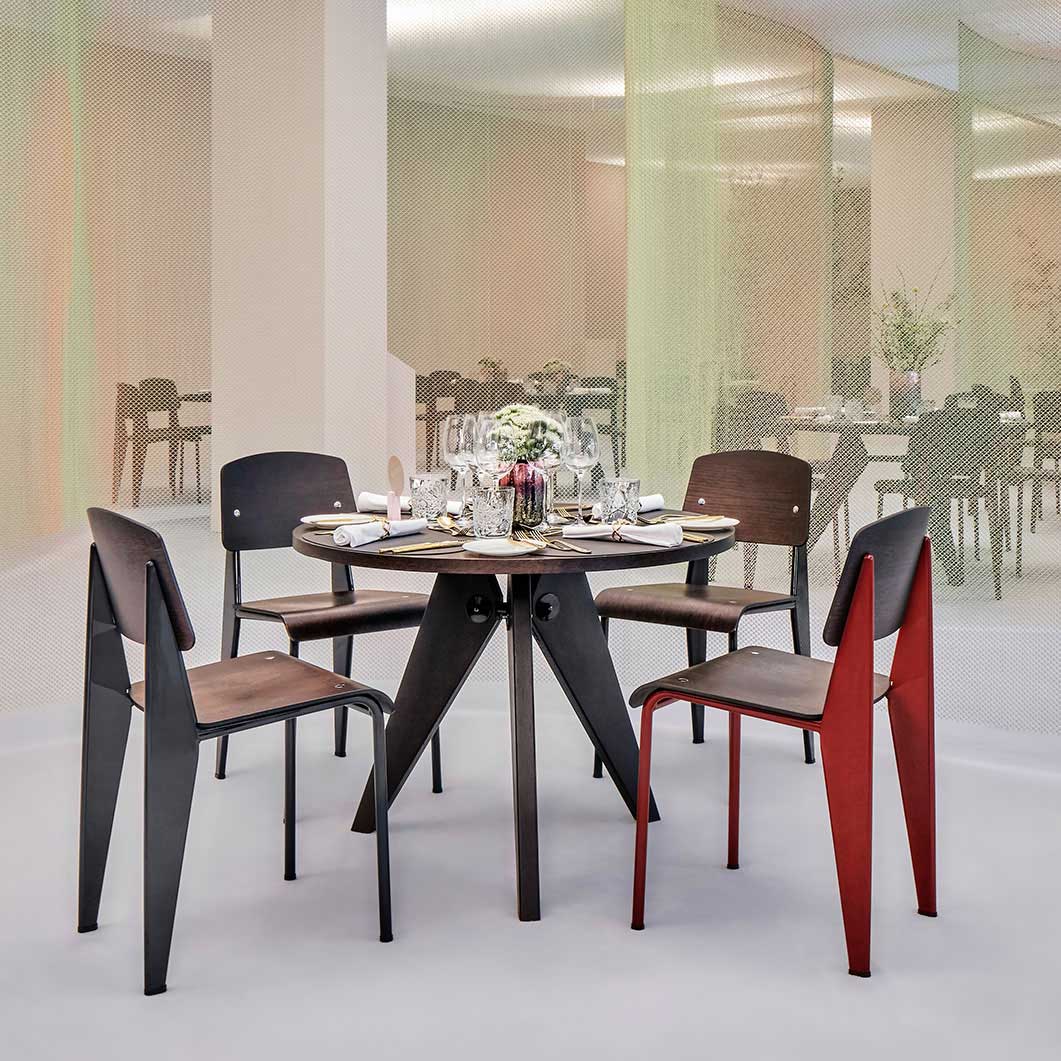 Vitra Prouve �X�^���_�[�h �`�F�A �_�[�N�I�[�N x �W���p�j�[�Y���b�h