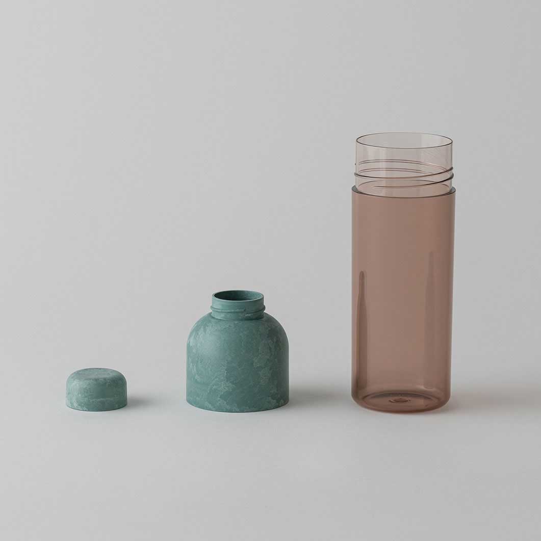 Water Bottle Green x Coral