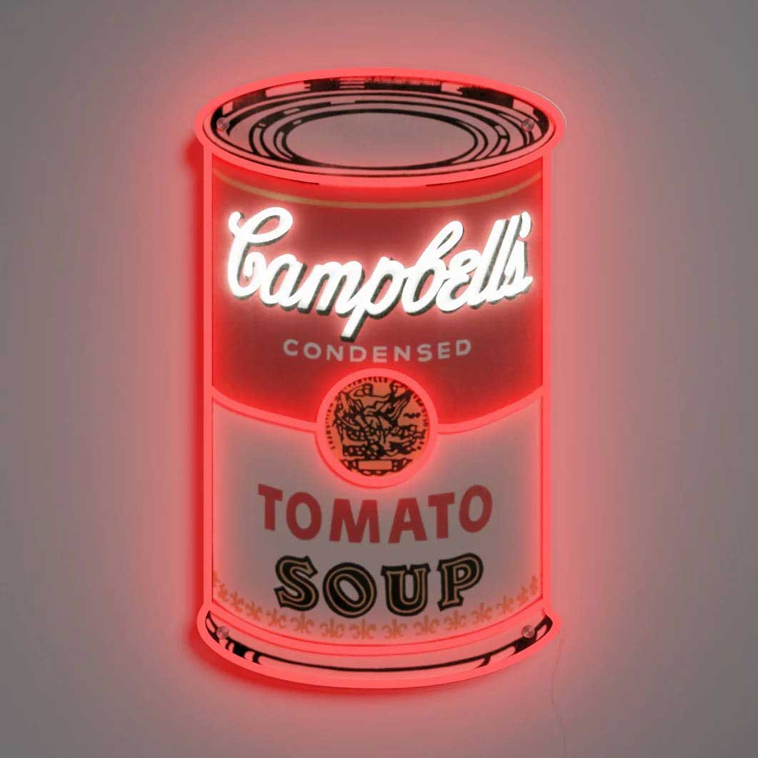 アンディ・ウォーホル Tomato Soup Can ネオンサイン(Tomato Soup Can)：ポスター & アーティスト