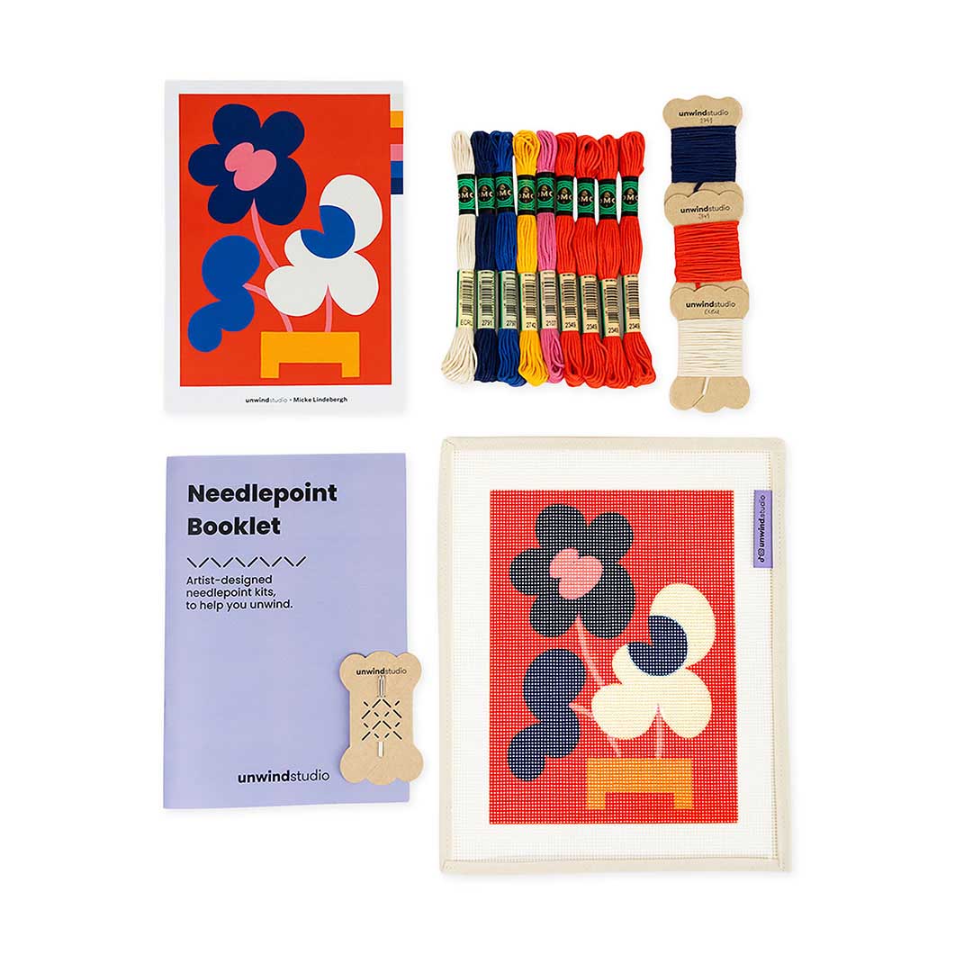 DIY �l�C�`���[ �j�[�h���|�C���g �L�b�g Mickebana Flower Trio