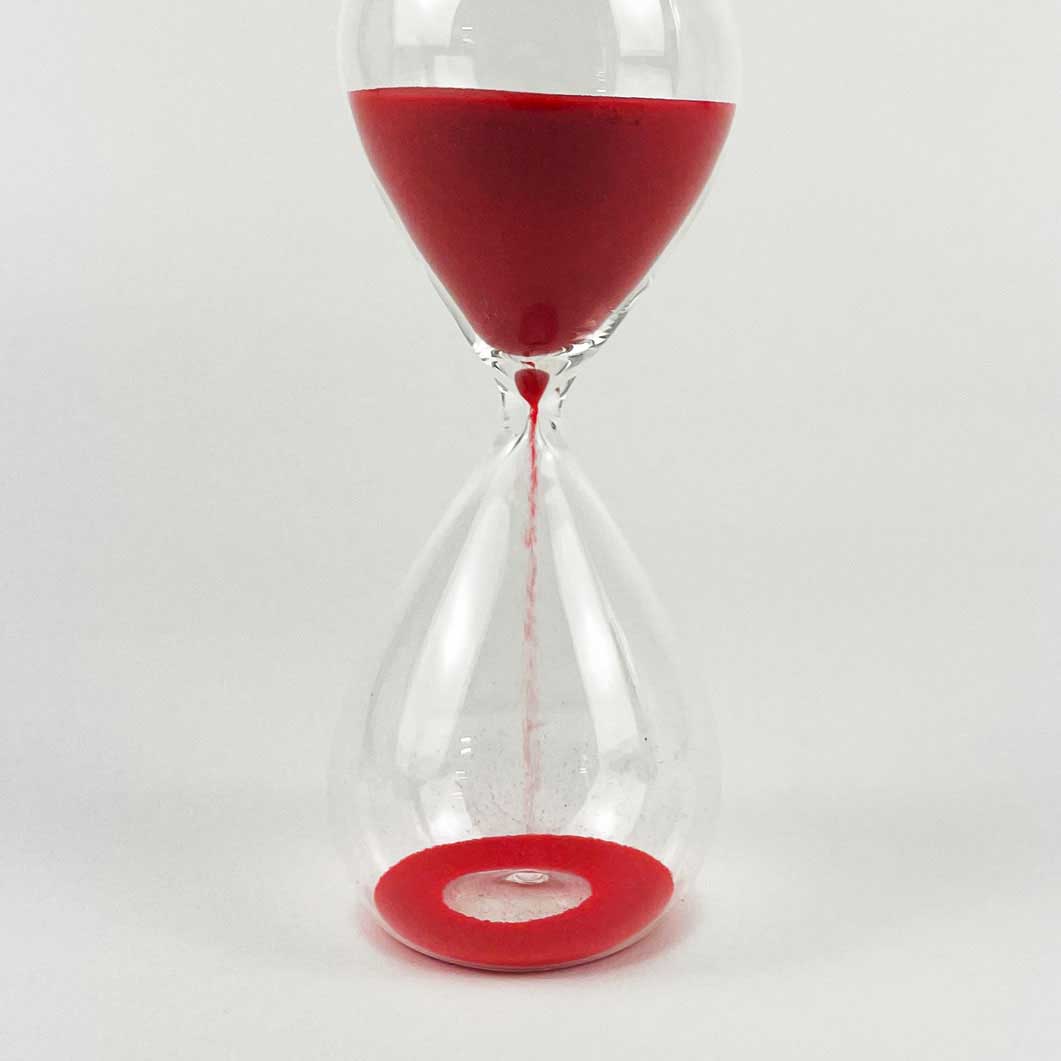 Tokyo Glass 砂時計 15min レッド
