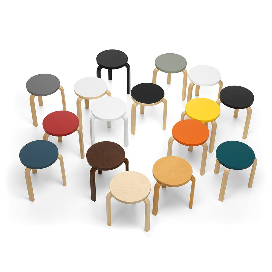 Artek AALTO スツール 60 ホワイト ラッカー