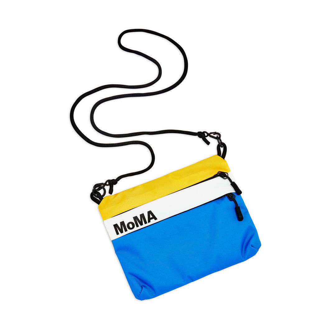 MoMA ロゴ ミニショルダー ブルー／イエロー