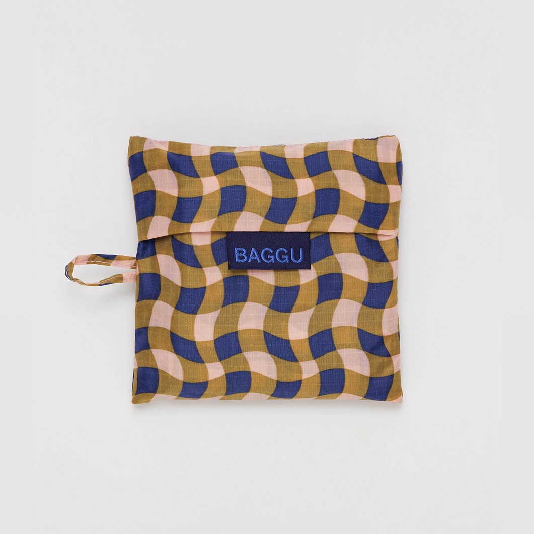 【新品】BAGGU スタンダード　イエロータータンチェック