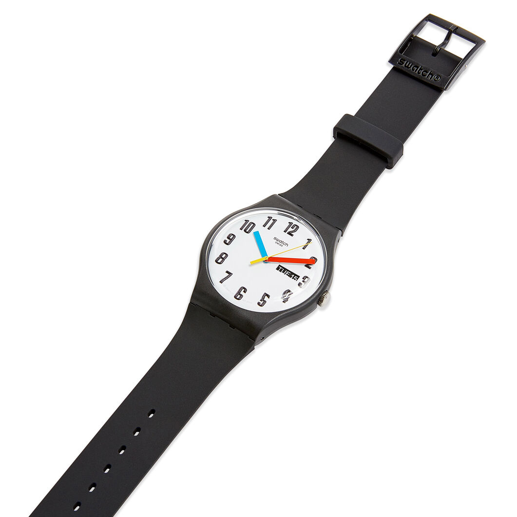 Swatch エレメンタリー ウォッチ ブラック:ファッション