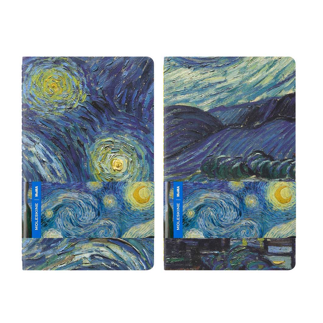 Moleskine x MoMA The Starry Night �J�C�G �m�[�g�u�b�N ���[�W 2���Z�b�g