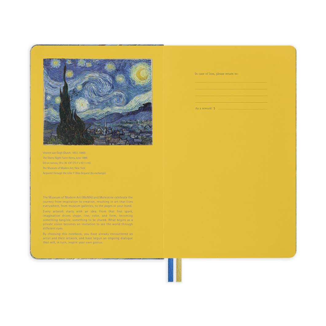 Moleskine x MoMA The Starry Night  �E�B�[�N���[�_�C�A���[ ���[�W 2027